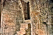 Angkor Thom - Bayon temple, bas-reliefs of the second enclosure eastern gallery northern part 